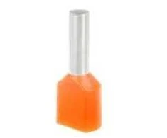 Ergom E08KH-02020102201 Izoliuotas antgalis HI 2X4/12 oranžinis E08KH-02020102201 /100 vnt./