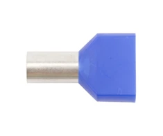 Ergom E08KH-02020103001 Izoliuota kabelio antgalis HI 2X16/14 DIN mėlynas E08KH-02020103001 (50 vnt.)