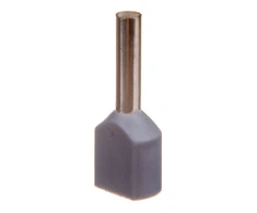 Ergom E08KH-02020104201 Izoliuota kabelio antgalis HI 2X0.75/8 DIN E08KH-02020104201 /100 vnt./