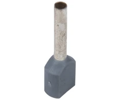 Ergom E08KH-02020104501 Izoliuota kabelio antgalis HI 2x0,75/10 DIN pilkas E08KH-02020104501 /100 vnt./