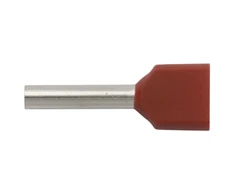 Ergom E08KH-02020105301 Izoliuotas antgalis HI 2X1.5/12 raudonas E08KH-02020105301 /100 vnt./