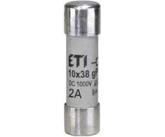 Eti Polam ETI CILINDO Įdėklas.CH10X38 GPV 2A/1000V DC