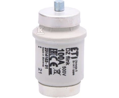 Eti-Polam Saugiklis įdėklas DIV BWT 100A R1 1 / 4 'gF 500V 002314102