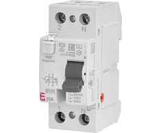 Srovės nuotėkio rėlė ETI EFI-P2 A 10kA, 2P, 25 A,240 V,30 mA