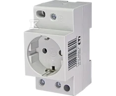 Eti-Polam Modulio lizdas 2P + Z 10 / 16A 230V Schuko geležinkeliams (002414020)