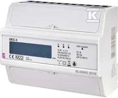 ETI GRUODŽIO-3 3 FAZIŲ ENERGIJOS SĄNAUDOJIMO RODIKLIS