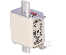 ETI Shumee KOMBI NH00 saugiklis gG 25A / 500V 004182207 / 3vnt. /