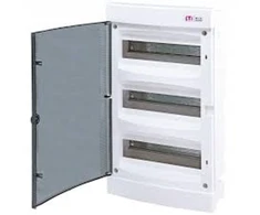 Eti Polam 001101042 Modulinis skirstomasis skydas 3x18 paviršiuje montuojamas dūmų durys / IP40 / IP 40 400V AC / ECT3X18PT-s 001101042