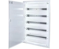 Eti Polam 001101296 Modulinis skirstomasis skydas 5x24, įleidžiamas IP40, baltos metalinės durys, gnybtas PE3x24 N4x11 ERP24-5 001101296