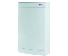 Eti Polam 001101303 Ant paviršiaus montuojamas 3x12 daugialypės terpės skirstomasis skydas su plokšte ir lizdu / IP 40 400V AC / ECT36PO MEDIA 001101303