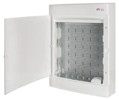Eti Polam 001101314 Multimedijos skirstomasis skydas 3x18, montuojamas ant paviršiaus, su plokšte ir lizdu / IP 40 400V AC / ECT 3X18PO MEDIA 001101314
