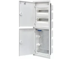 Eti Polam 001101371 Hibridinis skirstomasis skydas 2x12, įleidžiamas, baltos metalinės durys / IP40 400V AC / ERP12-5-2V MEDIA 001101371