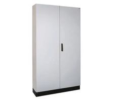 Eti Polam 001325504 Atskirai pastatomas metalinis korpusas su montavimo plokšte IP55 I klasė RAL7035 (1050x1850x300) su 100mm cokoliu HXS300 4-12 PH1V1 001325504