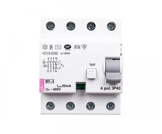 Etipo Eti Polam 002062151 Liekamosios srovės grandinės pertraukiklis 4P 100A 0,03A tipas AC EFI-4 002062151