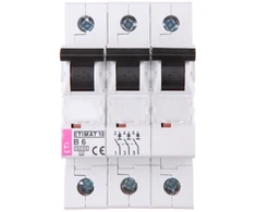 Eti Polam 002125712 Grandinės pertraukiklis 3P B 6A 10kA AC ETIMAT10 002125712