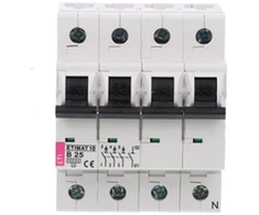 Eti-Polam Grandinės pertraukiklis 3P+N B 25A 10kA AC ETIMAT10 002126718