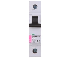 Eti Polam 002131708 Grandinės pertraukiklis 1P C 2A 10kA AC ETIMAT10 002131708