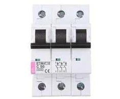 Eti Polam 002135721 Grandinės pertraukiklis 3P C 50A 6kA AC ETIMAT10 002135721