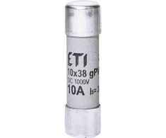 ETI CILINDO Įdėklas.CH10X38 GPV 10A/1000V DC