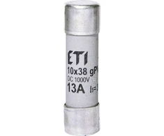 ETI CILINDO Įdėklas.CH10X38 GPV 13A/1000V DC