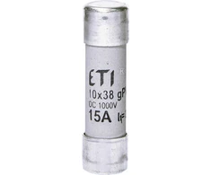 Eti Polam ETI CILINDO Įdėklas.CH10X38 GPV 15A/1000V DC