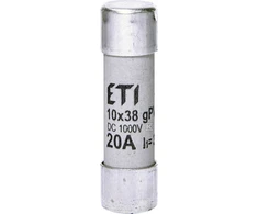 ETI CILINDO Įdėklas.CH10X38 GPV 20A/1000V DC