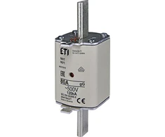 Etipo ETI Įdėkite NH1 GG 80A/500V