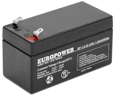 EUROPOWER EP serijos AGM baterija 12V 1,2Ah (tarnavimo laikas 6-9 metai)