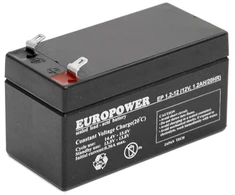 EUROPOWER EP serijos AGM baterija 12V 1,2Ah (tarnavimo laikas 6-9 metai)