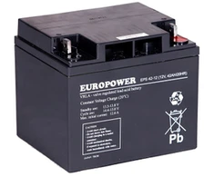 EUROPOWER AGM baterija EPS serija 12V 42Ah (tarnavimo laikas 8-12 metų)