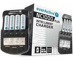 EverActive NC-1000 PLUS procesoriaus įkroviklis AA/AAA baterijoms