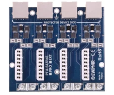 Ewimar PTU-64-ECO/PoE 4 kanalų Gigabit Ethernet LAN viršįtampių ribotuvų modulis