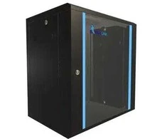 Extralink 12U 600x450 Juoda | Rack spinta | montuojama ant sienos