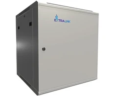 Extralink 12U 600x600 ASP pilka | Rack spintelė | montuojama ant sienos, tvirtos skardos durys