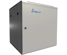 Extralink 12U 600x600 ASP pilka | Rack spintelė | montuojama ant sienos, tvirtos skardos durys