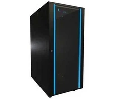 Extralink 27U 600x1000 juoda | Rack spintelė | pastatoma ant grindų