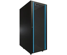 Extralink 37U 600x1000 Juoda | Rack spintelė | pastatoma ant grindų