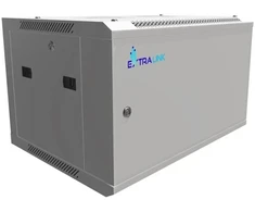 Extralink 6U 600x450 ASP pilka | Rack spintelė | montuojama ant sienos, tvirtos skardos durys