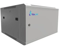 Extralink 6U 600x600 ASP pilka | Rack spinta | montuojama ant sienos, pilnos metalinės durys