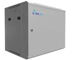 Extralink 9U 600x450 ASP pilka | Rack spintelė | montuojama ant sienos, tvirtos skardos durys