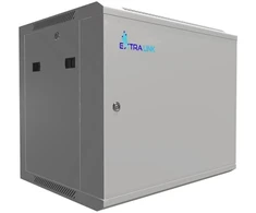 Extralink 9U 600x450 ASP pilka | Rack spintelė | montuojama ant sienos, tvirtos skardos durys