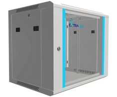 Extralink 9U 600x450 pilka | Rack spintelė | montuojama ant sienos