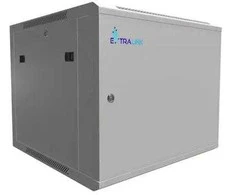 Extralink 9U 600x600 ASP pilka | Rack spintelė | montuojama ant sienos, tvirtos skardos durys