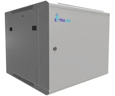 Extralink 9U 600x600 ASP pilka | Rack spintelė | montuojama ant sienos, tvirtos skardos durys