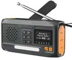 Extralink BT-4000 | Radio awaryjne Bluetooth solarne su korbką dynamo i latarką SOS | Powerbank 4000mAh