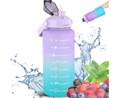 Gertuvė Extralink Motivational Bottle, Vanduo Bottle, 2000ml, Violetinė-Mėlyna, BUT-992