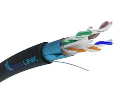 Extralink CAT6 FTP (F/UTP) V2 Išorinis | Vytos poros tinklo kabelis | 50 mln