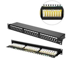 Extralink CAT6 STP V2 | Prievadų skydas (patchpanel) | 24 prievadai