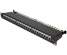 „Extralink“ CAT6A STP komutacinis skydelis, 24 prievadai