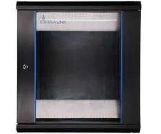 Extralink EX.7256 - prie sienos montuojama spintelė 19" 12U 600x600 juoda
